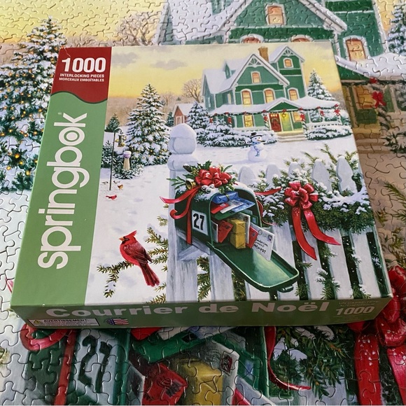 Springbok Holiday Mail Puzzle 1000 Piece Complete - Picture 12 of 12